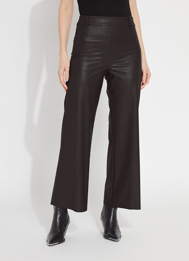Vegan Leather Wide Leg (28" Inseam)