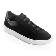 Campion Black Suede Slip On Sneaker