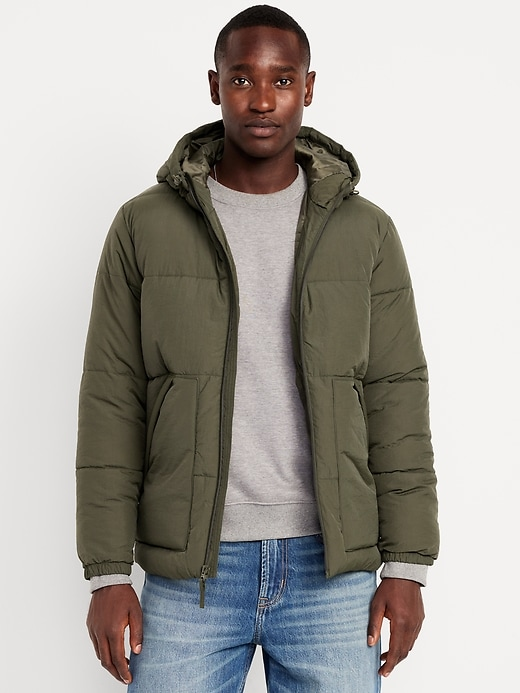 Frost-Free Water-Resistant Hooded Puffer Jacket