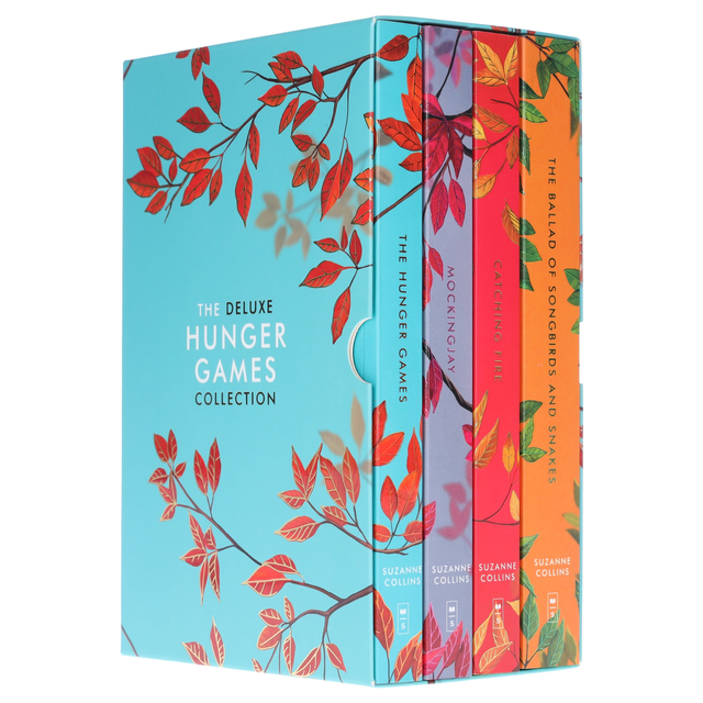 The Deluxe Hunger Games by Suzanne Collins 4 Books Collection Box Set Includes Hunger Games, Catching Fire, Mockingjay & Ballad of Songbirds and Snakes - Ages 13+ - Paperback