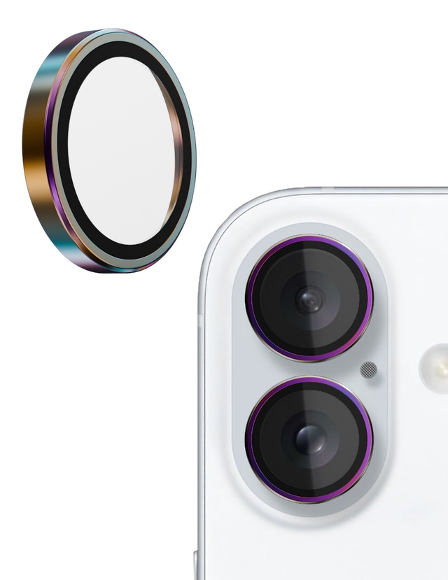 iphone 16/16 Plus Glass Camera Protector (Iridescent)