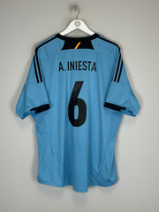 2012/13 SPAIN A.INIESTA #6 AWAY SHIRT (XXL) ADIDAS