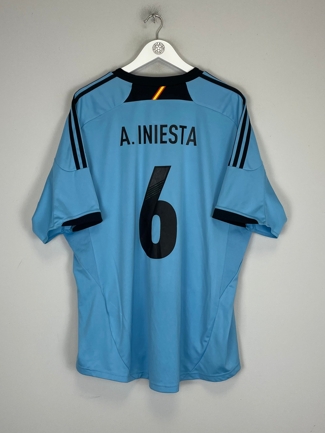2012/13 SPAIN A.INIESTA #6 AWAY SHIRT (XXL) ADIDAS