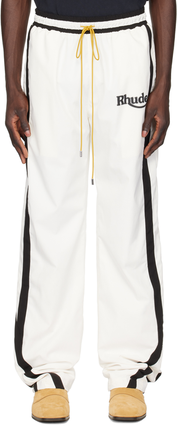 Off-White & Black Ski Track Pants