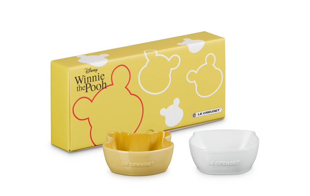 Le Creuset Disney Winnie The Pooh Mini Dish Set Cotton Quince Yellow Safe