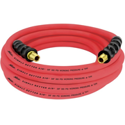 3/8" Ultra Lightweight Rubber Hose, 100' Air Hose w/ 3/8" NPT Male Inlet Thread Ends