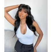 Dolago Hair Wigs 613 Blonde Color 360 Lace Frontal Wigs For Black Women Brazilian Straight Wave Human Hair Lace Wigs With Baby Hair Pre Plucked