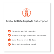 Global GoData Gigabyte Subscription: 1 Month