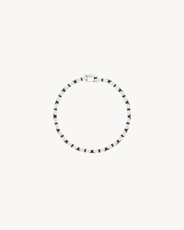 intertwined chain bracelet in metal