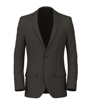 Blazer Sur Mesure pour Homme en twill de laine marron