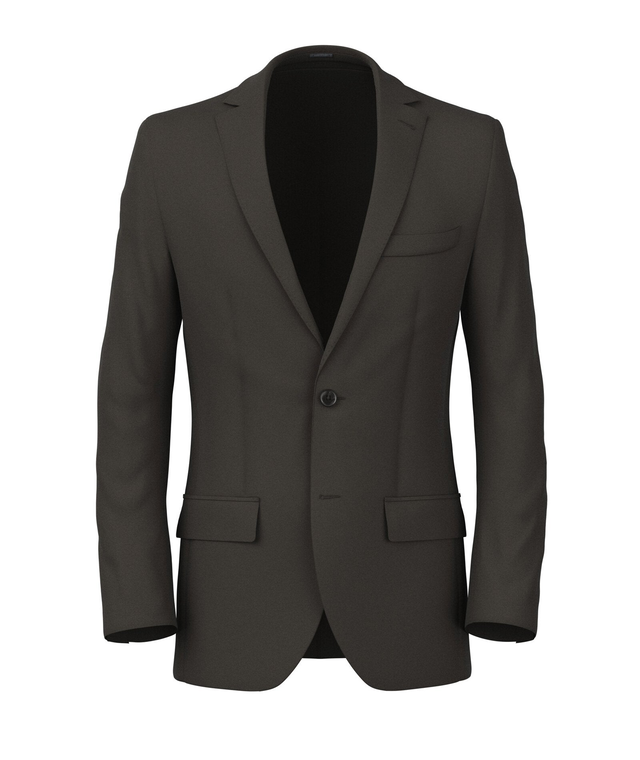 Blazer Sur Mesure pour Homme en twill de laine marron