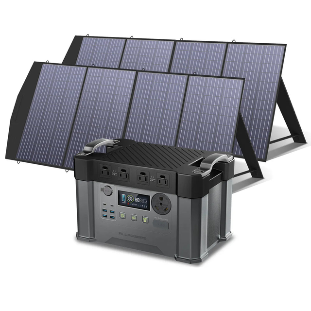 ALLPOWERS Solar Generator Kit 2400W (S2000 Pro + SP033 200W Solar Panel)