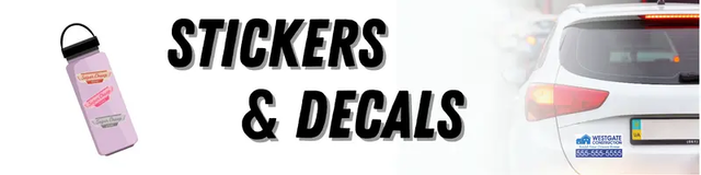 Custom Vinyl Stickers & Decals for Promotion | Super Cheap Signs