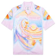 Printed Swim Open Collar Shirt - Psychedelic Nirvana