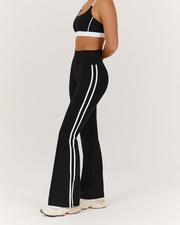 LUXE BELLA FLARES - BLACK WHITE