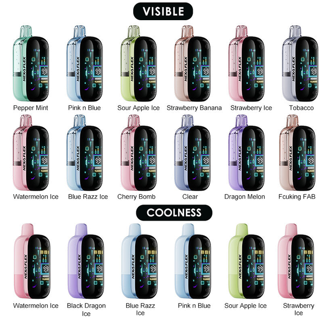 NEXA FLEX Disposable Kit 18ml (Visible Version: 35K Puffs; Coolness Version: 25K Puffs)