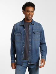 North Denim Shirt in Dark Indigo Denim
