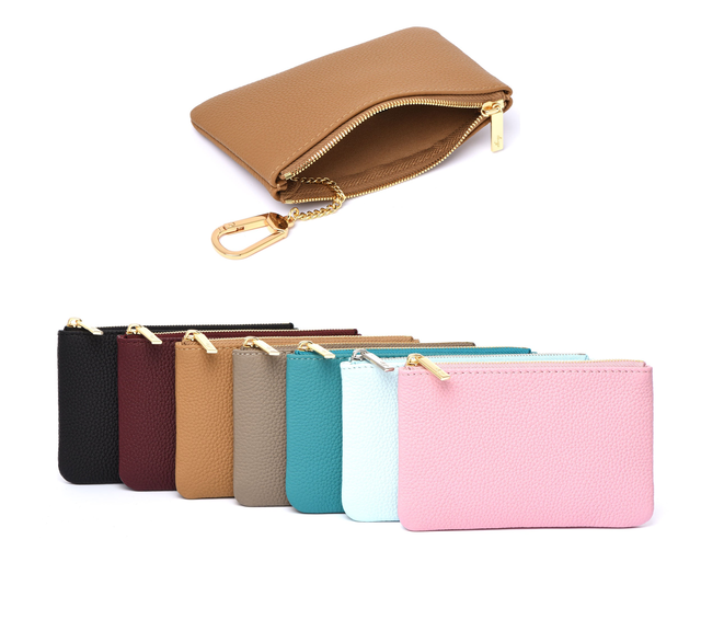 The “M KEY” – Togo Leather Zipped Pouch with Key Hook