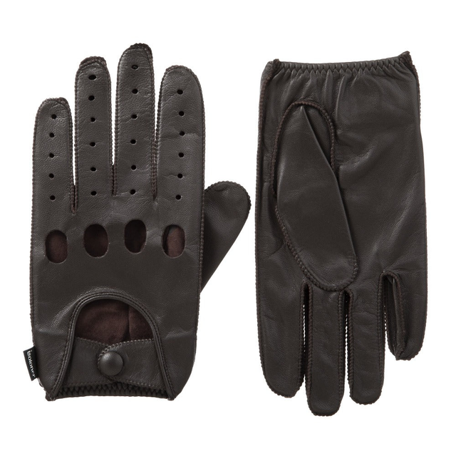 Men's Signature Smooth Leather Driving Gloves