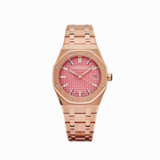 Audemars Piguet Royal Oak 77450OR.OO.1361OR.01 'Ladies' Rose Gold Pink Dial (2024)