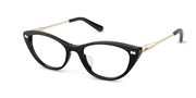 The ella - Black Acetate Gold Metal
