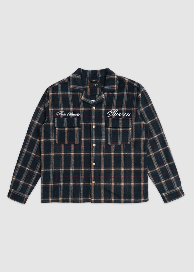 Lotus Angel Flannel // Navy
