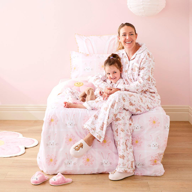 Bunny Bow Flannelette Pyjamas