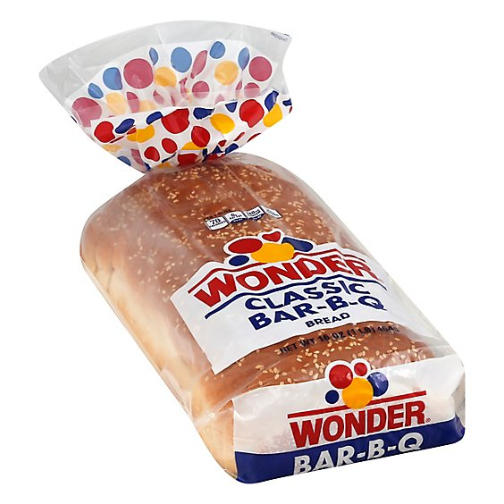 Wonder Bar B Q Bread Sliced White - 16 Oz