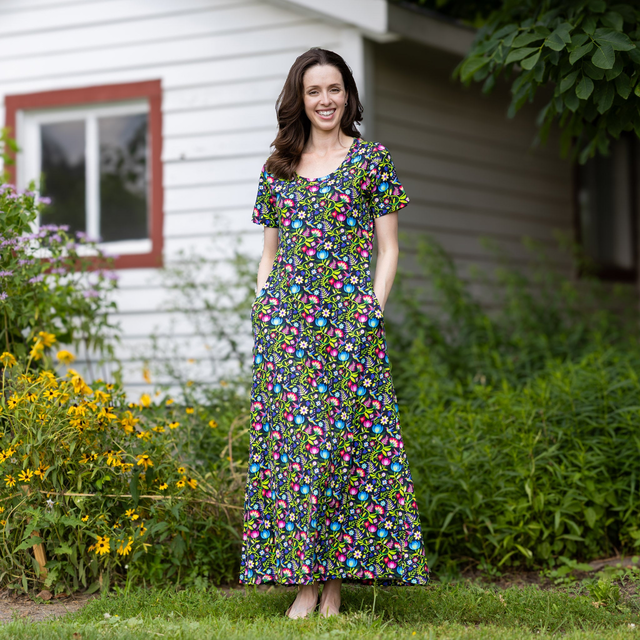 Hummingbird Paradise Maxi Dress