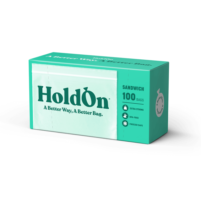 HoldOn Compostable Zipseal Sandwich Bags