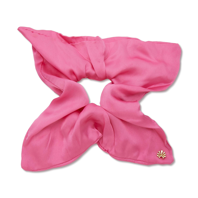 PINK LEMONADE SQUARE SILK SCRUNCHIE