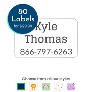 Custom Iron-On Name Labels for Clothing