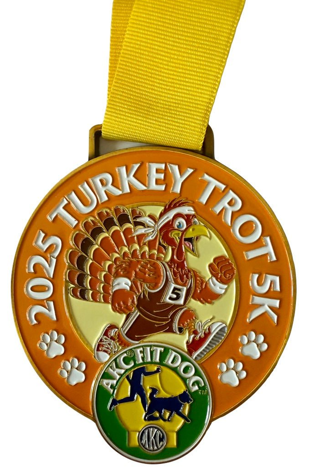 AKC FIT DOG 2024 Turkey Trot Medallion
