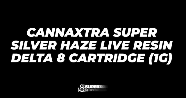 CannaXtra Super Silver Haze Live Resin Delta 8 Cartridge (1g)