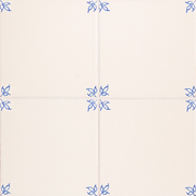 Garden Blanc Blue Glazed  Ceramic Tile 6x6