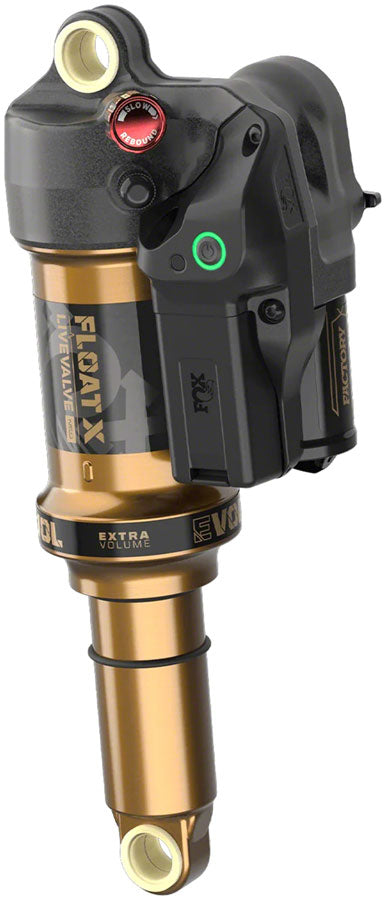 FOX FLOAT X Live Valve Neo Factory Rear Shock - Metric, 230 x 60 mm, 0.2 Spacer, Live Valve EVOL LV, Kashima Coat