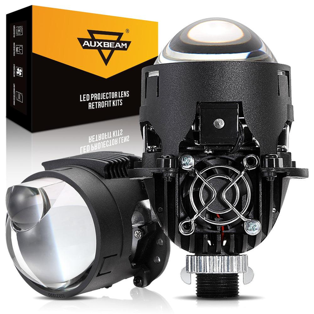 2.5 Inch 90W 70W Hi/Lo Beam Bi-LED Laser Projector Lens Headlight S8 Series Non-Destructive Installation Projector Lens for Car | 2PCS/Set