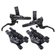 Shimano XT M8120 Front And Rear Disc Brake Set Black / Pair / Front 1000mm / Rear 1700mm Hose