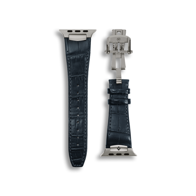 Apple Watch Strap / Alligator Leather - Navy