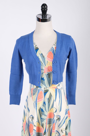 Cornflower Blue Cropped Cardigan