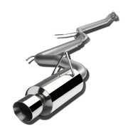 Catback Exhaust System w/4 in. OD Double Walled Muffler Tip <br>03-07 Honda Accord Coupe I4