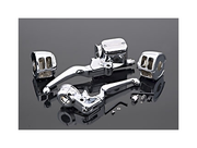 J&P Cycles 9/16" Single Disc Handlebar Control Kit For Harley 1996-2006