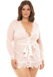 Curvy Provence Short Sheer Robe