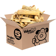 ValueBull Cow Tails, Varied Shapes, 5 Pounds Bulk Pack