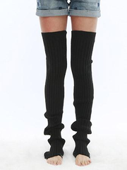 Knitting long Leg Warmer Stocking