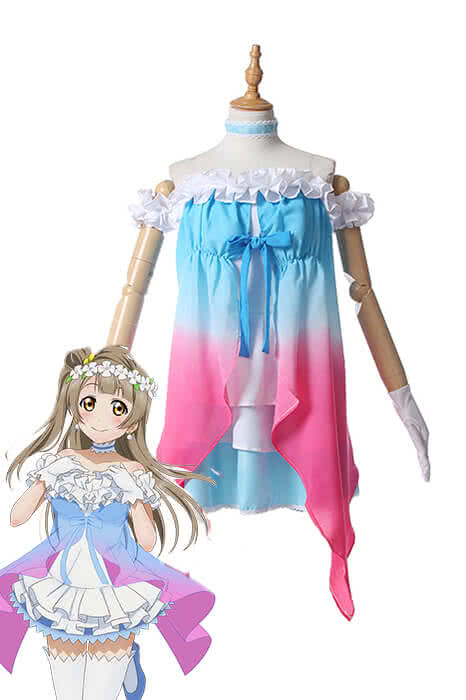 Love Live! Yume No Tobira Kotori Minami White Anime Coaplay Dress