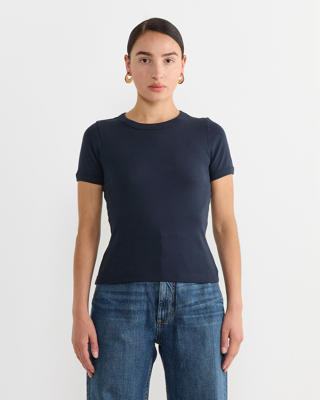 Car Tee in Navy