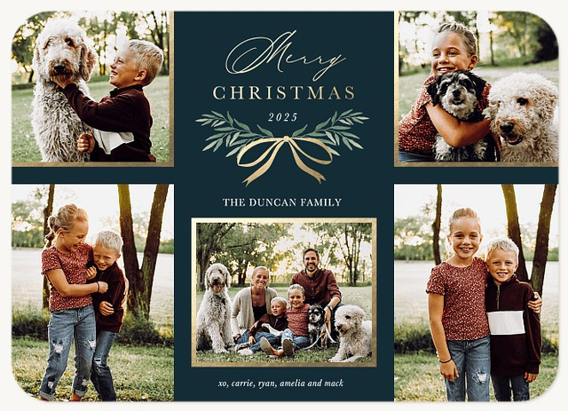 Gilded Bow | Christmas Cards