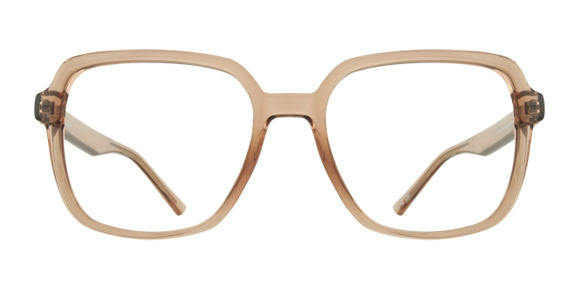 Glasses Direct ™ -Leigh Square Shiny Beige Full Rim Eyeglasses | Glasses Direct
