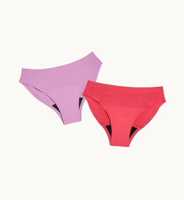 Super Leakproof® No-Show Underwear Bikini 2-Pack